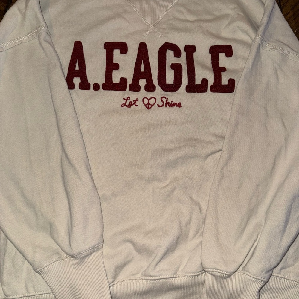 American Eagle Outfitters Cream Knit Sweater